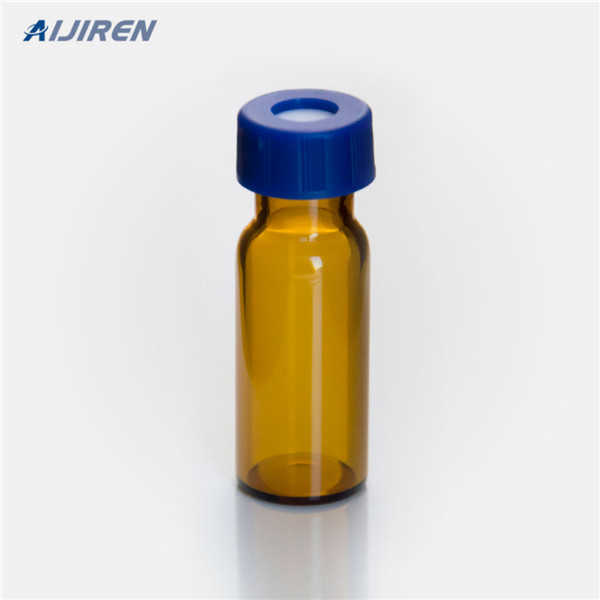 wide opening HPLC GC glass vials natural rubber